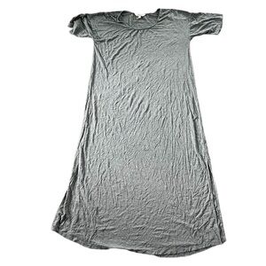 Soma Womens Grey Midi T-Shirt Dress Soft Loose Fit Size Medium